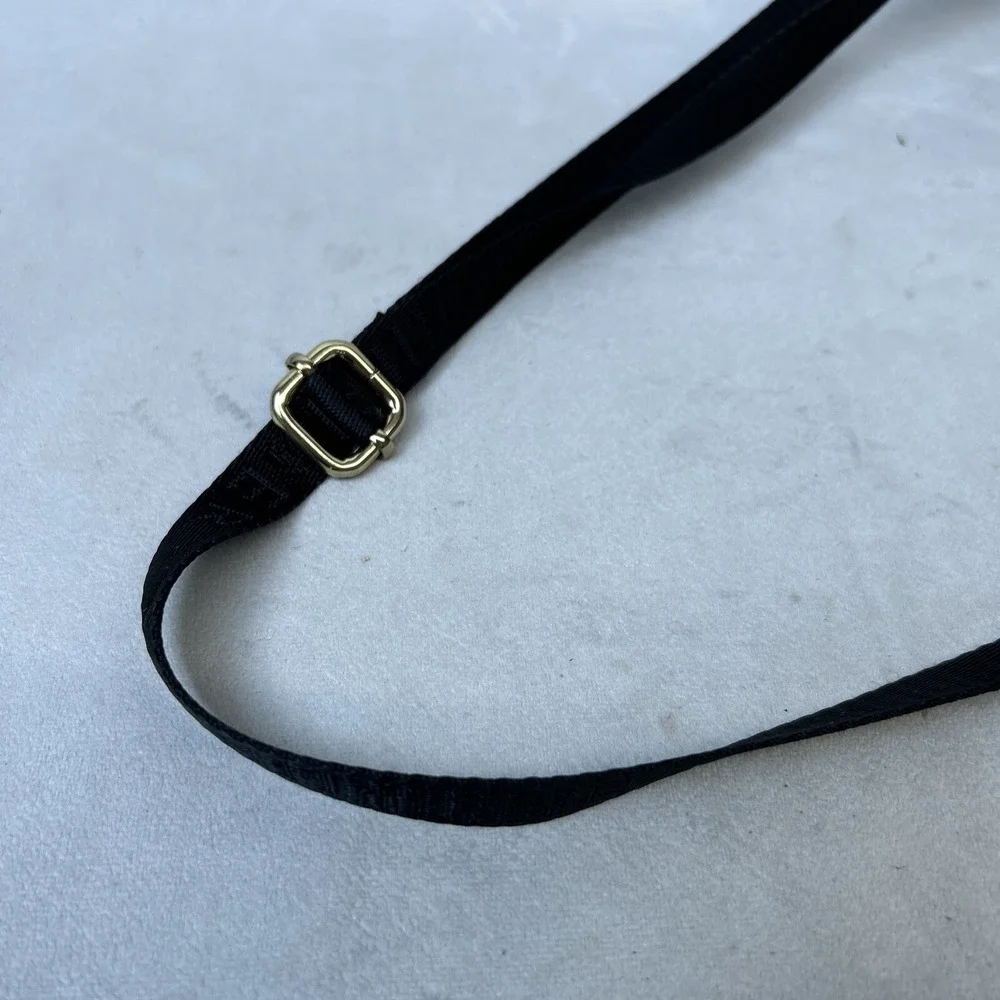 Tommy‎ Hilfiger Purse Crossbody Logo Black Canvas women's Shoulder bag Strap